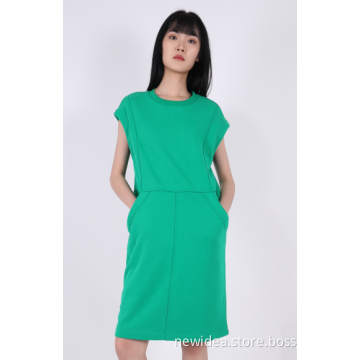 LADIES SLEEVELESS MIDI DRESS